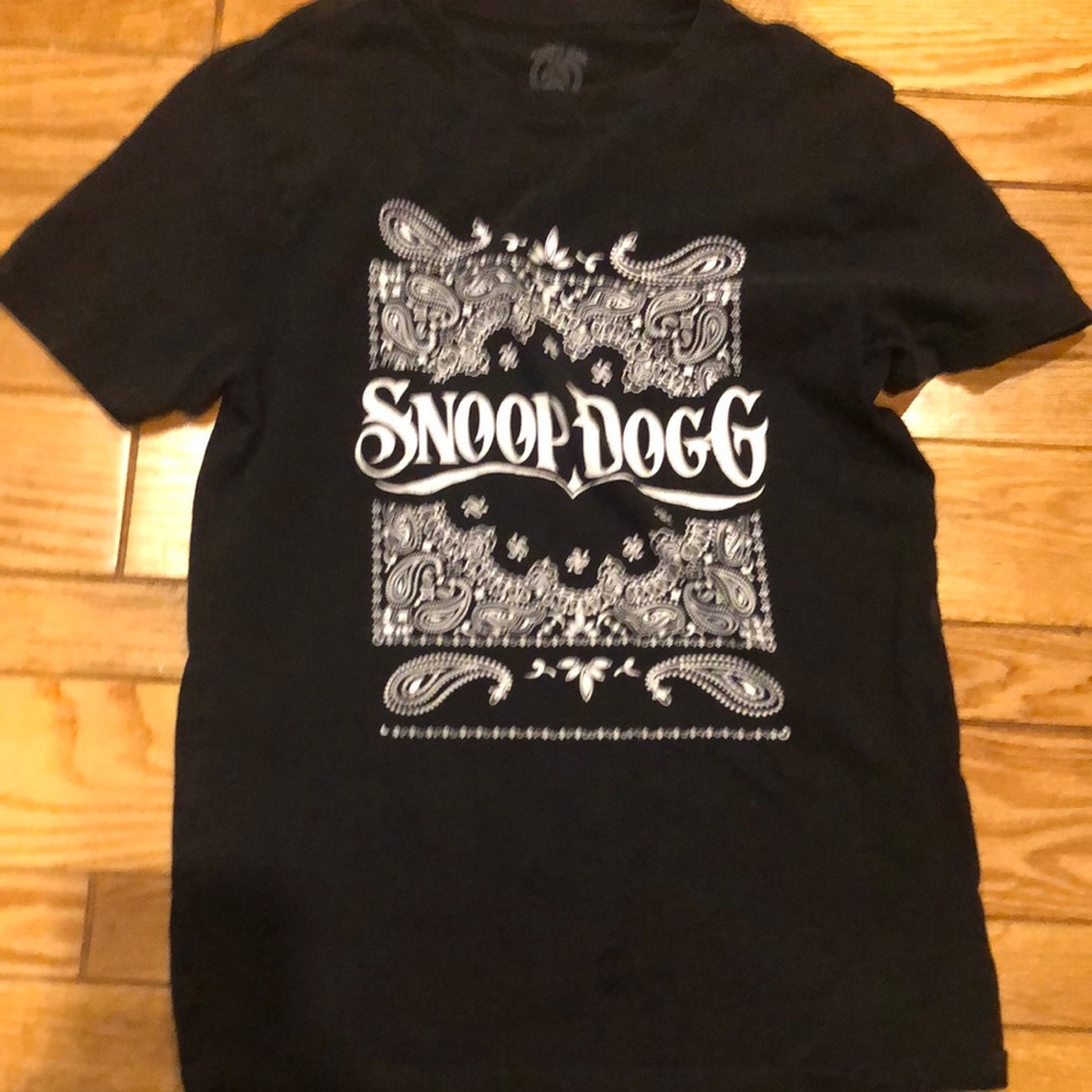 Black Snoop Dogg Graphic T-Shirt